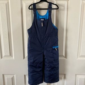 Carter’s Boys Navy Blue Snow Pants With Royal Blue Quilted Interior